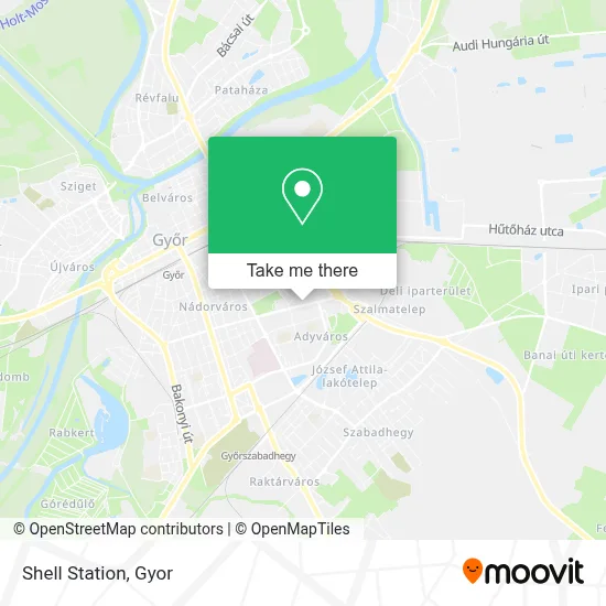 Shell Station map