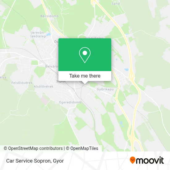 Car Service Sopron map