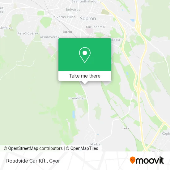 Roadside Car Kft. map