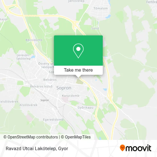Ravazd Utcai Lakótelep map