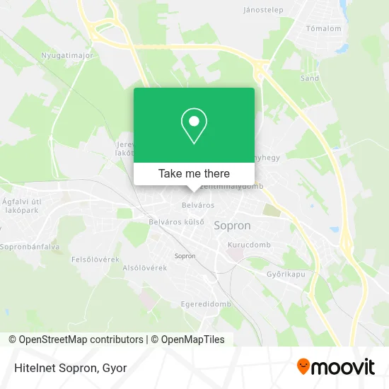 Hitelnet Sopron map