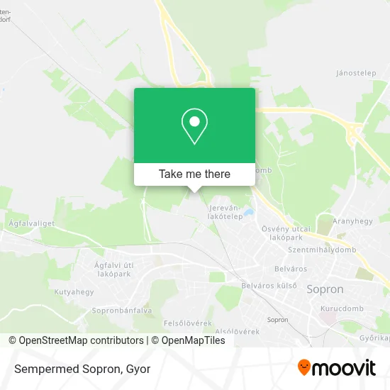 Sempermed Sopron map