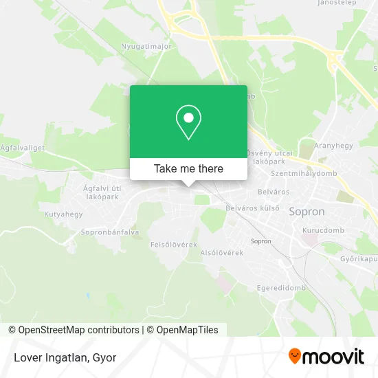 Lover Ingatlan map