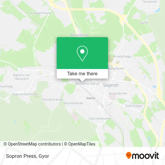 Sopron Press map