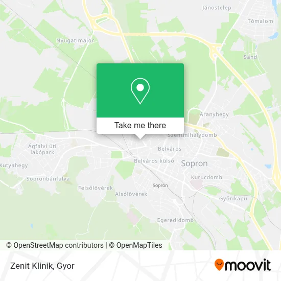 Zenit Klinik map