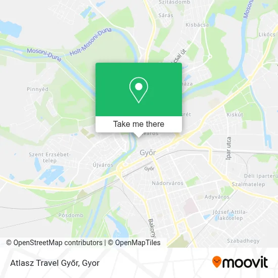 Atlasz Travel Győr map