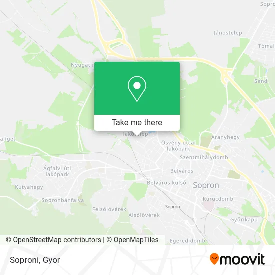 Soproni map