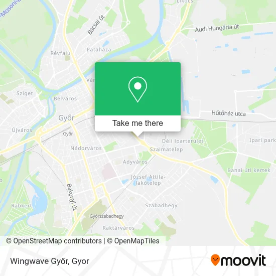 Wingwave Győr map