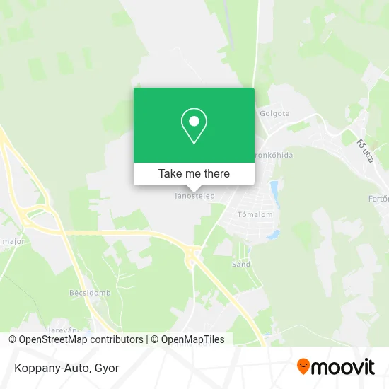 Koppany-Auto map