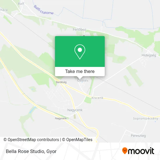 Bella Rose Studio map
