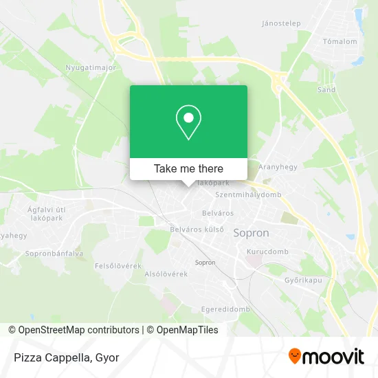 Pizza Cappella map