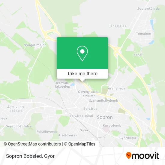 Sopron Bobsled map