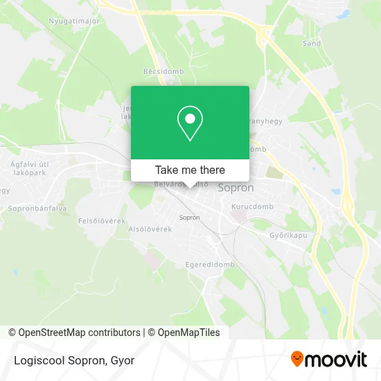 Logiscool Sopron map