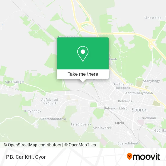 P.B. Car Kft. map