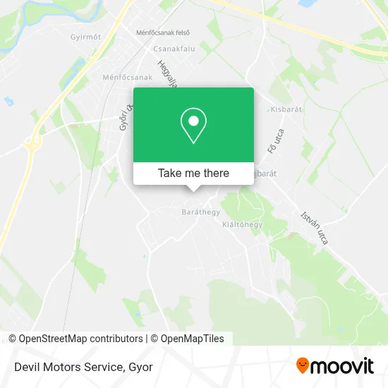 Devil Motors Service map