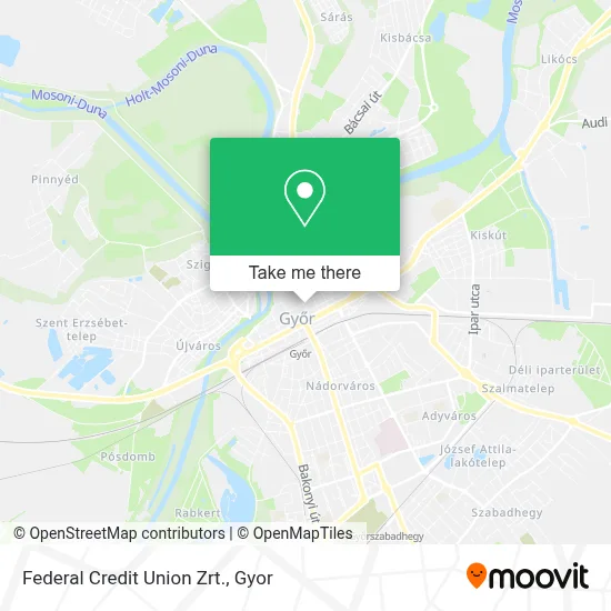 Federal Credit Union Zrt. map