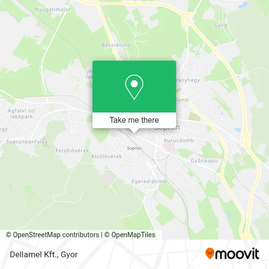 Dellamel Kft. map