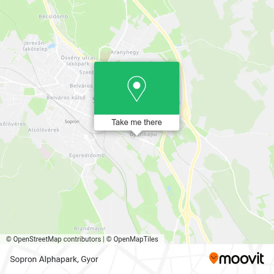 Sopron Alphapark map
