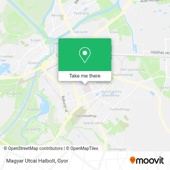 Magyar Utcai Halbolt map