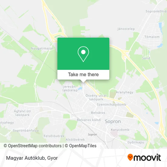 Magyar Autóklub map