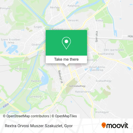 Rextra Orvosi Muszer Szakuzlet map
