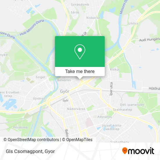 Gls Csomagpont map