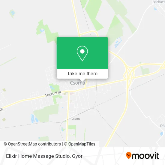 Elixir Home Massage Studio map
