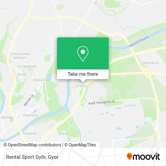Rental Sport Győr map