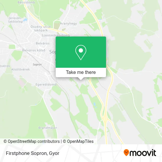 Firstphone Sopron map