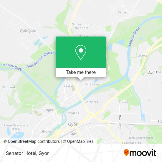 Hotel Senator map