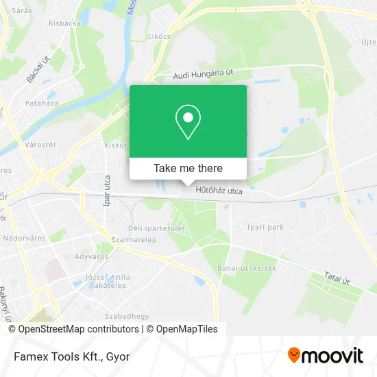 Famex Tools Kft. map