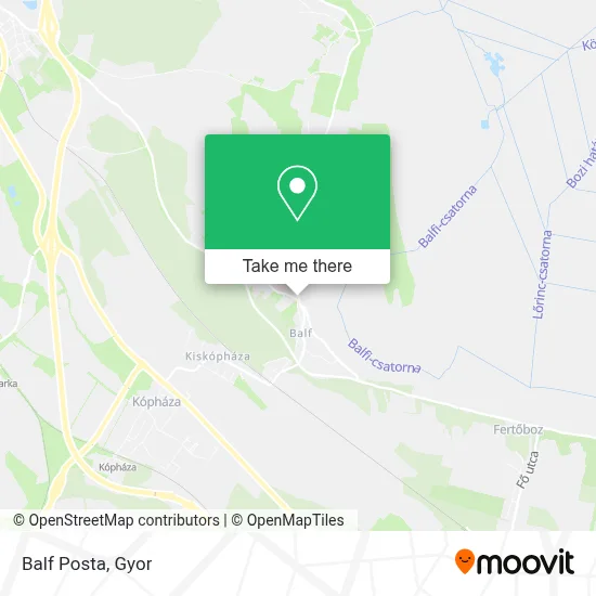 Balf Posta map