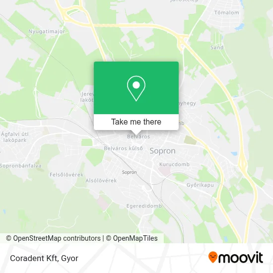 Coradent Kft map