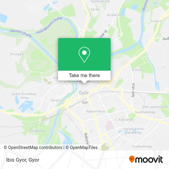 Ibis Gyor map