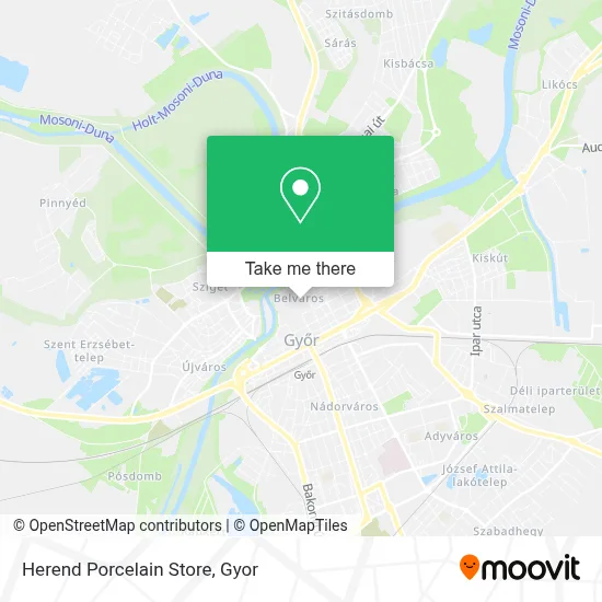 Herend Porcelain Store map