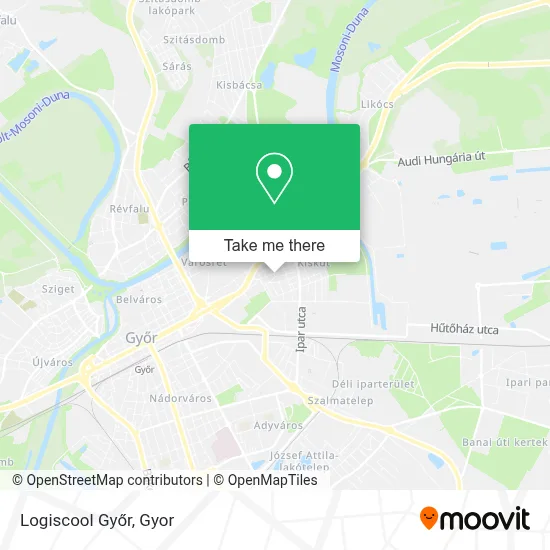 Logiscool Győr map