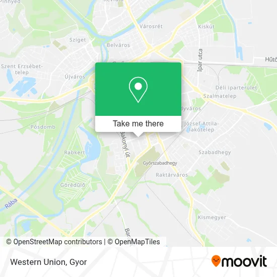 Western Union map