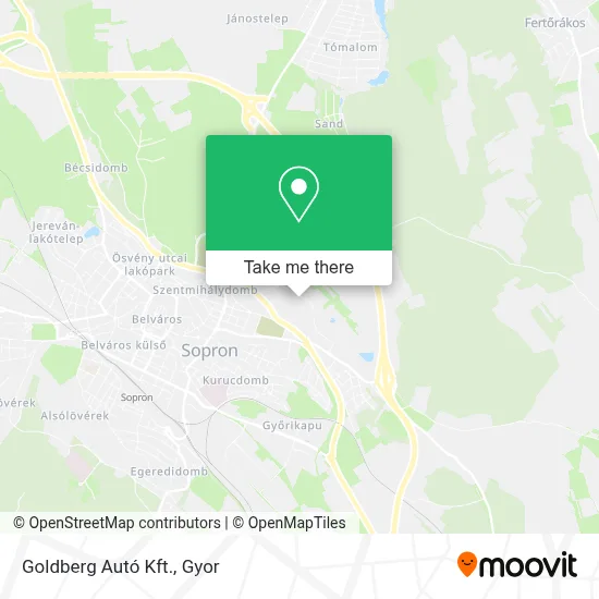 Goldberg Autó Kft. map