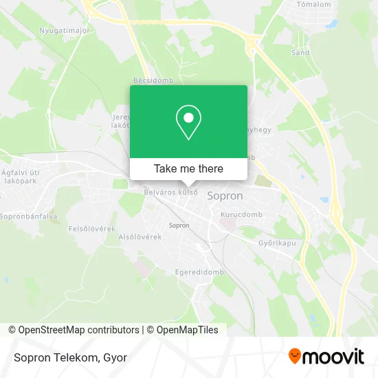 Sopron Telekom map