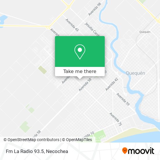 Mapa de Fm La Radio 93.5
