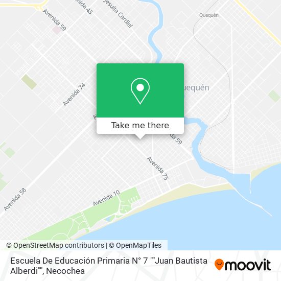 Mapa de Escuela De Educación Primaria N° 7 ""Juan Bautista Alberdi""