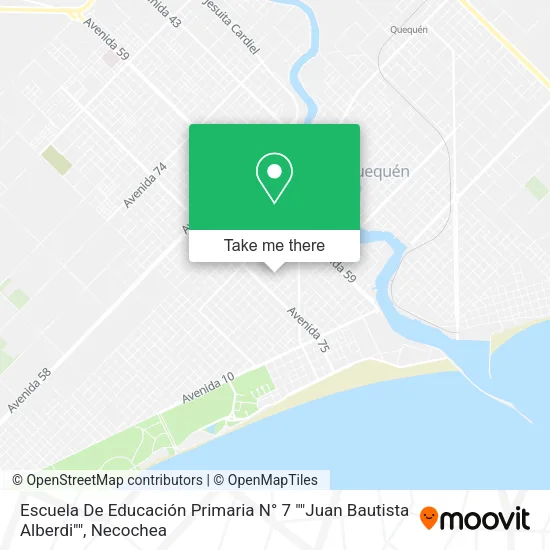 Escuela De Educación Primaria N° 7 ""Juan Bautista Alberdi"" map
