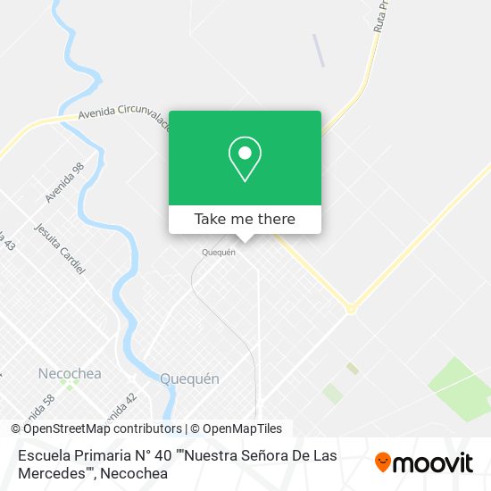 Escuela Primaria N° 40 ""Nuestra Señora De Las Mercedes"" map