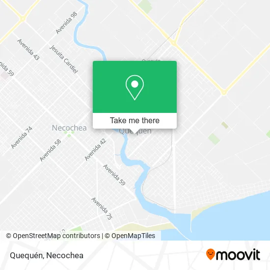Quequén map