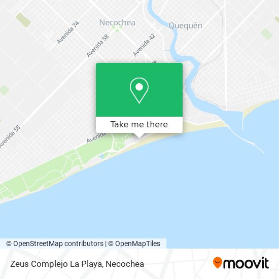Zeus Complejo La Playa map