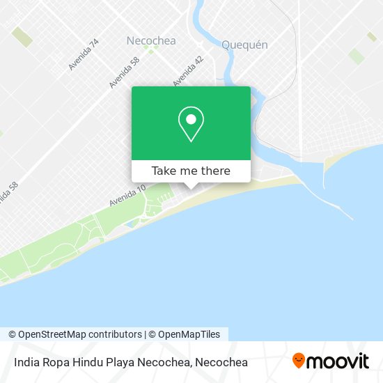 India Ropa Hindu Playa Necochea map