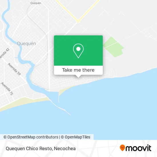 Quequen Chico Resto map