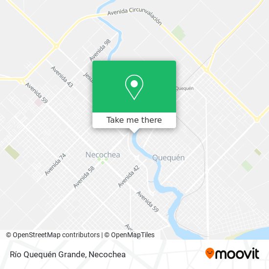 Río Quequén Grande map