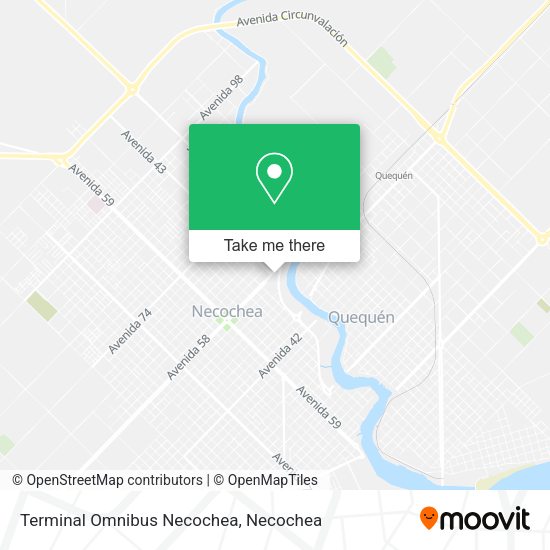 Terminal Omnibus Necochea map