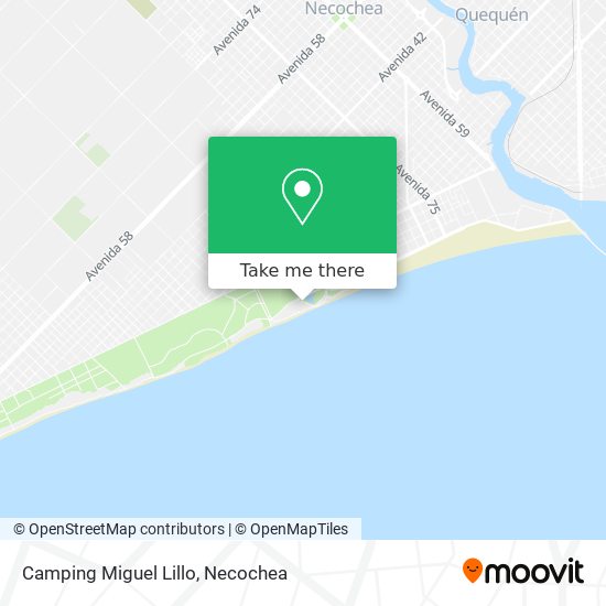 Mapa de Camping Miguel Lillo